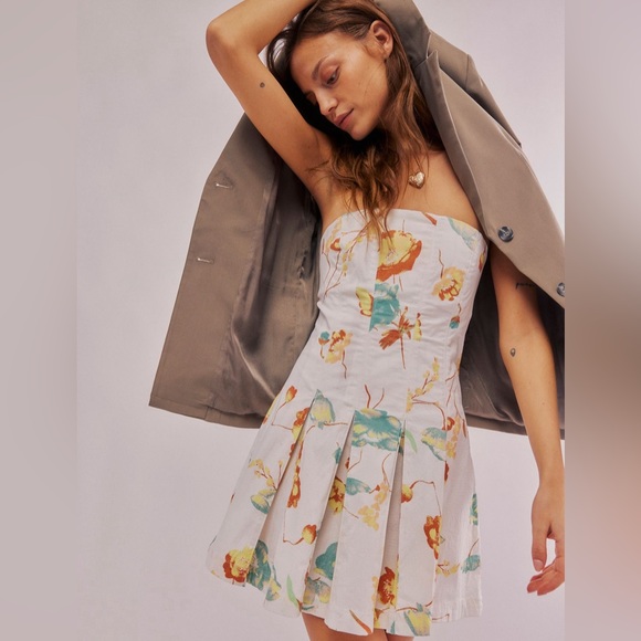 💗Made Me Smile Printed Mini 💗 Free People - Picture 1 of 4